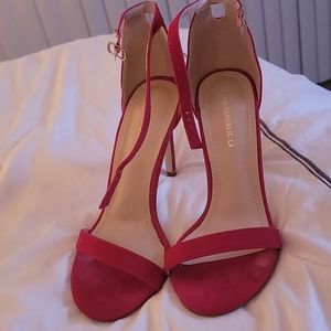 Shoe Republic LA Red strappy sandals